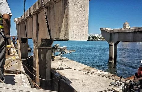 Concrete Placement services for N Flager Bridge Project  Speedy Concrete Cutting